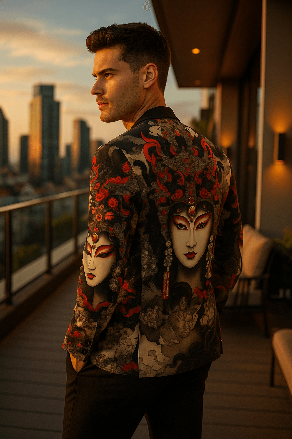 Imperial Oni Ink Art blazer clothing mens artistic tailoring elegant evening outfit
