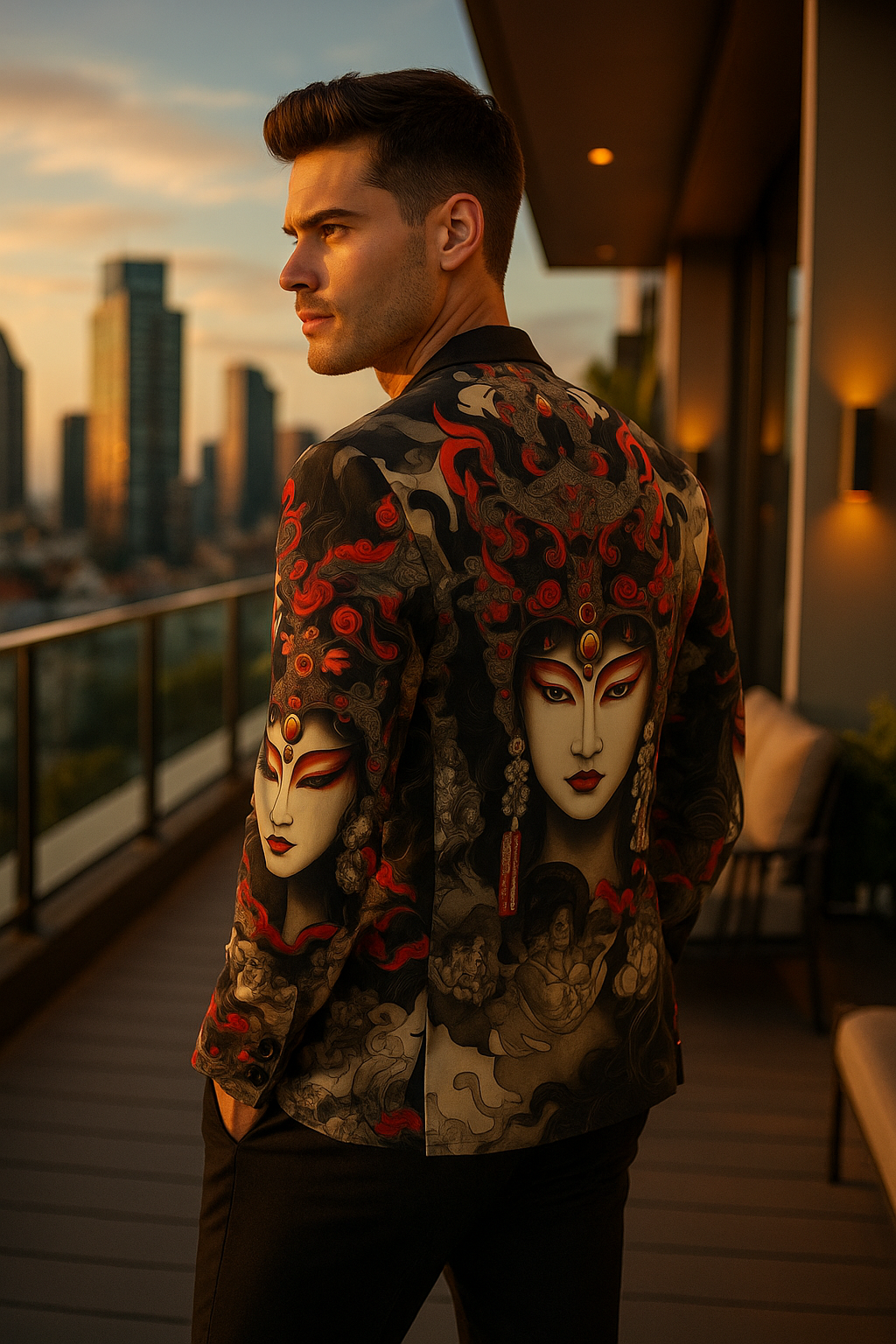Imperial Oni Ink Art blazer clothing mens artistic tailoring elegant evening outfit