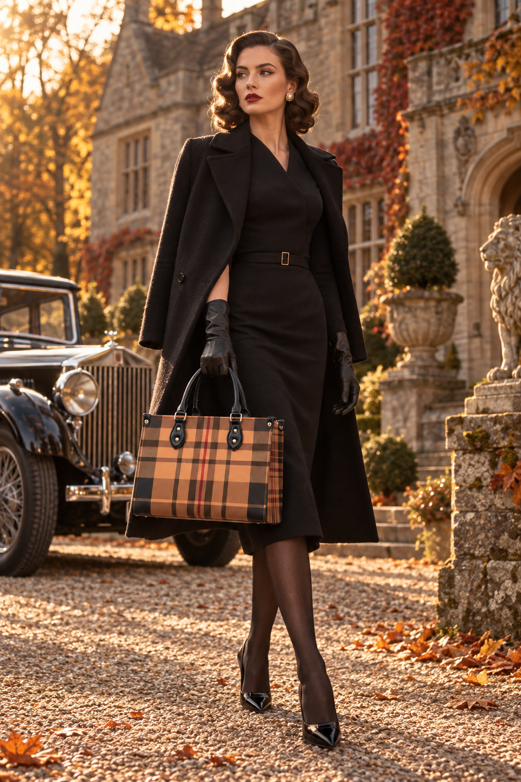 Skara Brae Scottish Tartan Plaid Handbag purse crossbody elegant outfit evening accessory